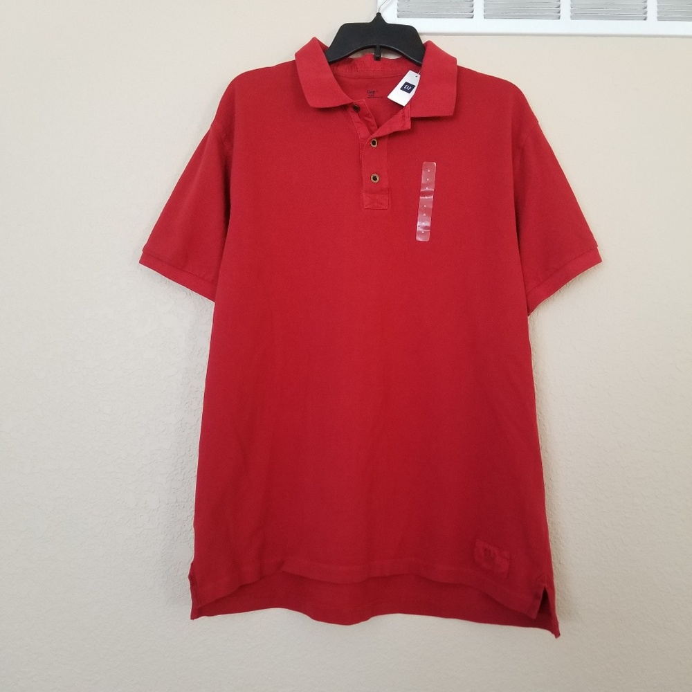 Gap Premium Polo Vintage Fit XL Red